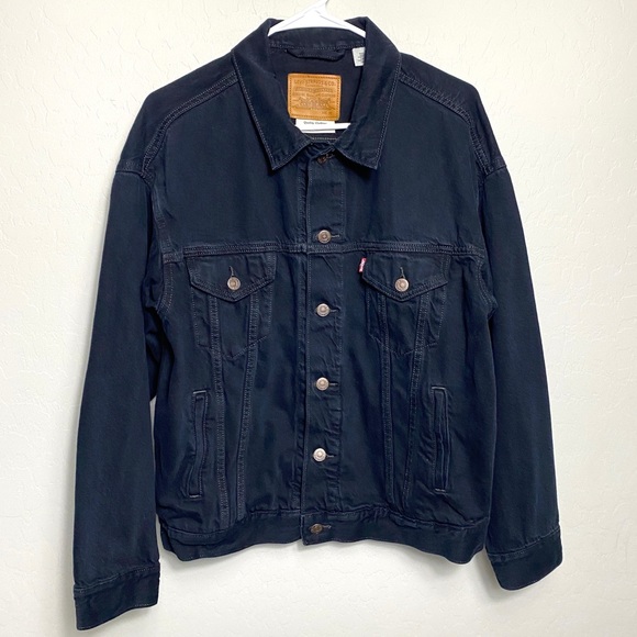 Levi’s Black Trucker Denim Jacket Men’s Size Medium